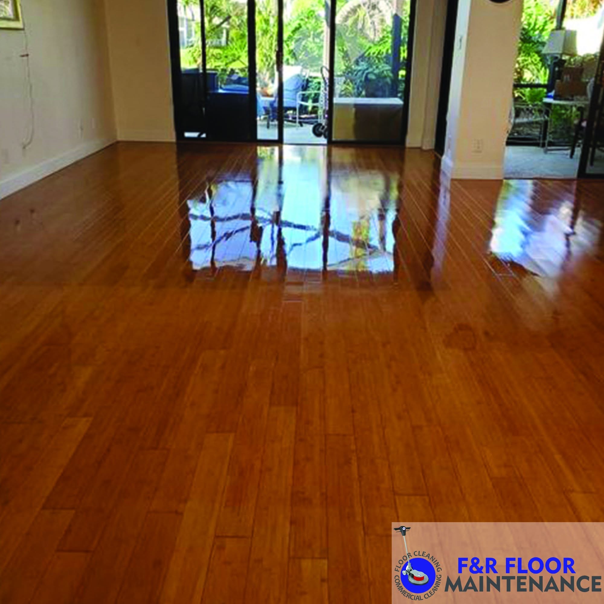 Before and after commercial floor cleaning